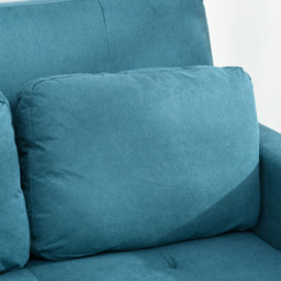 Portland 2 Seater Blue Sofa Bed - Wilko - thumbnail 4