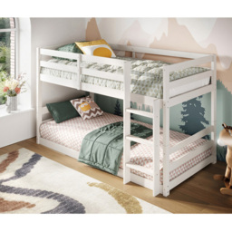 Flair Shasha White Low Wooden Bunk Bed - Size: Single - Wilko - thumbnail 5