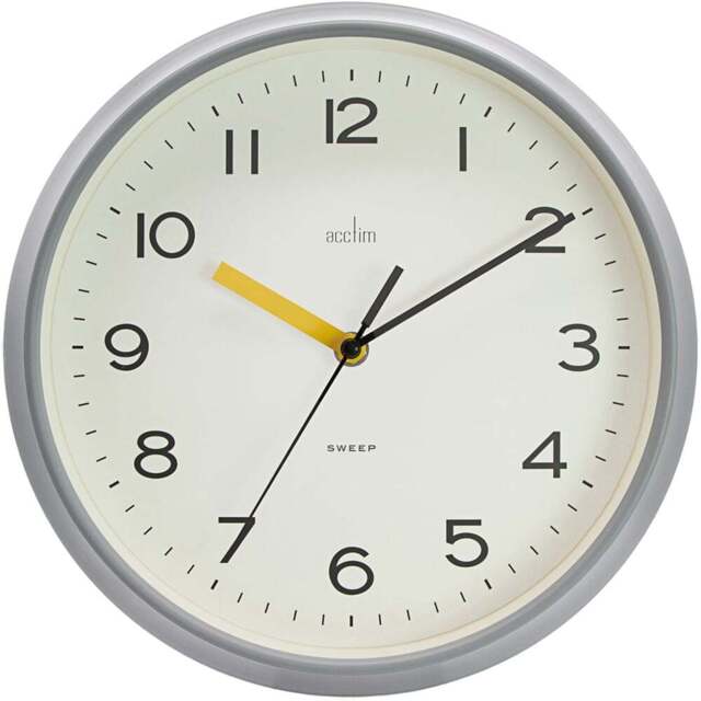 Acctim Rhea Pigeon Grey Wall Clock - Size: 6.8 x 29.5 x 29.5cm - Wilko - image 1