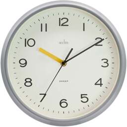 Acctim Rhea Pigeon Grey Wall Clock - Size: 6.8 x 29.5 x 29.5cm - Wilko