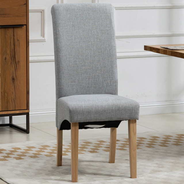 Artemis Home Rimini Set of 2 Grey Fabric Dining Chair - Wilko - image 1