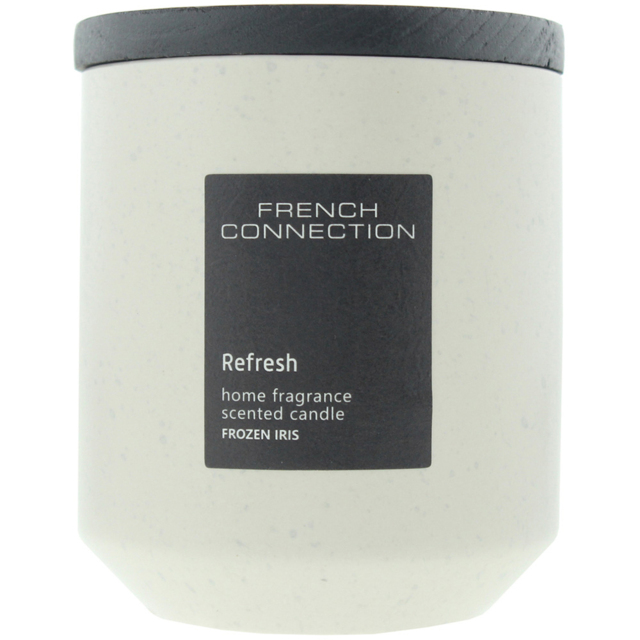 French Connection Stone Collection Iris and Orange Blossom Scented Candle - Size: 9.4 x 8.7 x 8.4cm - n/a - Wilko - image 1