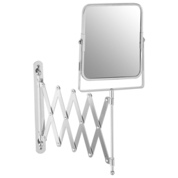 Premier Housewares Cassini Wall Mounted Square Mirror - Size: 64 x 38cm - Silver - Wilko - thumbnail 4
