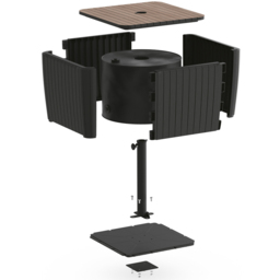 Keter Luzon 3-in-1 Graphite Parasol Table - Size: 81 x 60 x 53cm - Wilko - thumbnail 5
