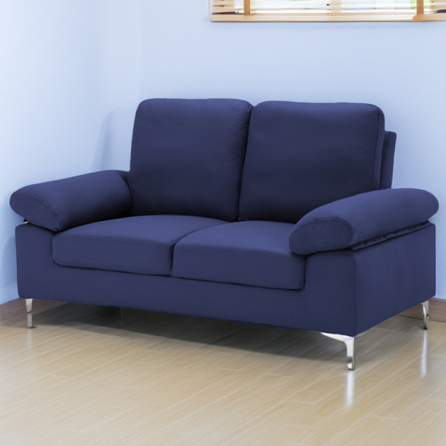 Kosy Koala 2 Seater Blue Fabric Sofa - Wilko - image 1
