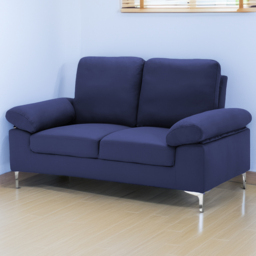 Kosy Koala 2 Seater Blue Fabric Sofa - Wilko - thumbnail 1