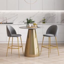 Costway Grey Bar Stool Set of 2 - Size: 78 x 66 x 46cm - Wilko - thumbnail 4