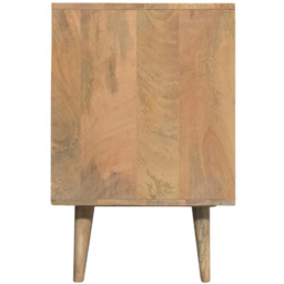 Desser Manhattan 3 Door Natural Rattan and Mango Wood Sideboard - Size: 45 x 145 x 70cm - Brown - Wilko - thumbnail 6