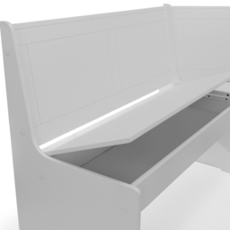 Julian Bowen Newport 5 Seater Corner Dining Set with Storage Bench Dove Grey - Wilko - thumbnail 6