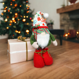 Xmas Haus Loki Festive Gonk with Extendable Legs - Size: 340 x 200 x 150cm - Red - Wilko - thumbnail 3