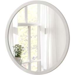 Yearn Classic Gold Round Wall Mirror 90cm - White - Wilko - thumbnail 1