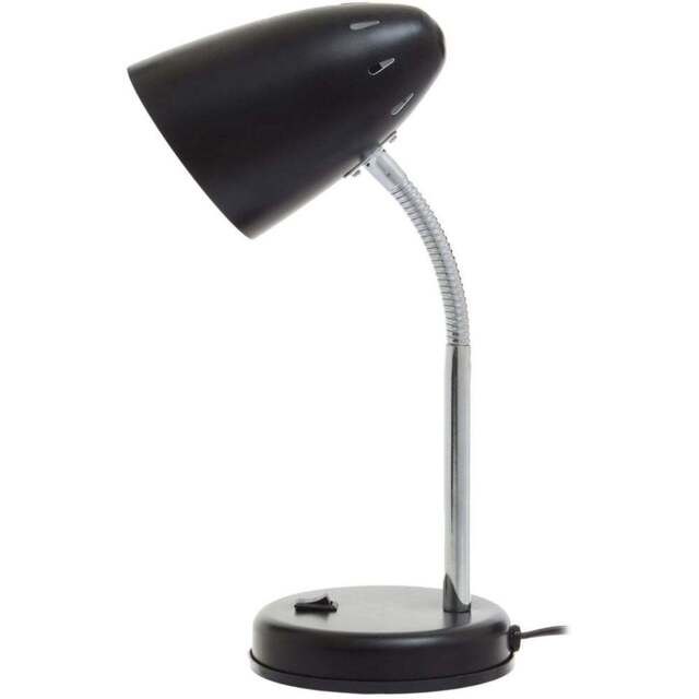 Premier Housewares Flexi Matte Black Desk Lamp - Size: 13 x 13 x 37cm - Wilko - image 1