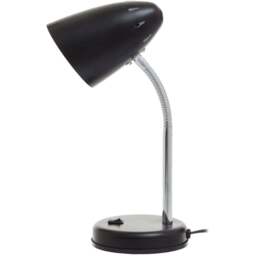 Premier Housewares Flexi Matte Black Desk Lamp - Size: 13 x 13 x 37cm - Wilko