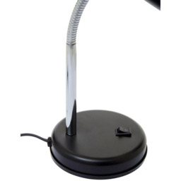 Premier Housewares Flexi Matte Black Desk Lamp - Size: 13 x 13 x 37cm - Wilko - thumbnail 7