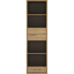 Florence Shetland 3 Drawer 4 Shelf Narrow Bookcase - Brown - Furniture To Go - Wilko - thumbnail 4