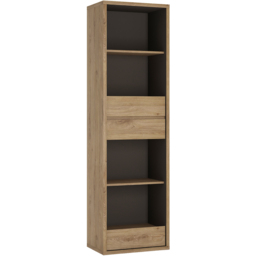 Florence Shetland 3 Drawer 4 Shelf Narrow Bookcase - Brown - Furniture To Go - Wilko - thumbnail 3
