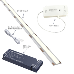 Sorrelis Lunara TriGlow Smoothline Tunable Flexible LED Strip 3m - Size: 300 x 0.8 x 0.35cm - White - Wilko - thumbnail 4