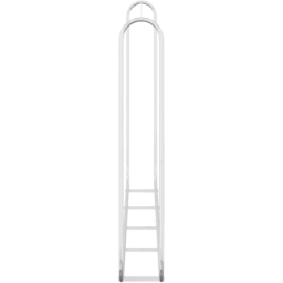 vidaXL Galvanised Steel Wire Silver Firewood Rack 250 x 25 x 150cm - Size: 150 x 25 x 250cm - Wilko - thumbnail 5