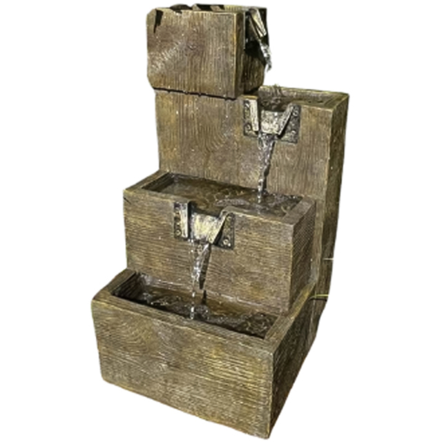 Tranquillity Medium Coastal Shore Mains Powered LED Water Feature - Size: 54 x 28 x 31cm - Grey - Wilko - image 1
