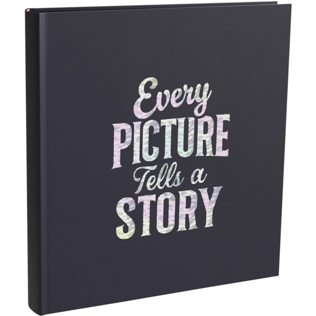Exacompta Letters Blue Photo Album 60 Sheets 300 Photos - Size: 4.7 x 30.3 x 32.8cm - Wilko - image 1