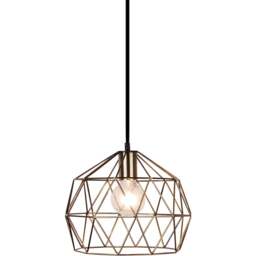Sorrelis Garnet Antique Brass E27 Pendant Light - Size: 30 x 30 x 25cm - Multi - Wilko