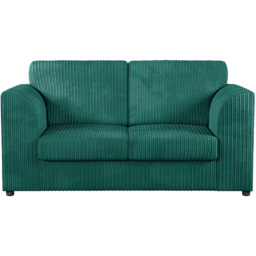 Luxor 4 Seater Teal Jumbo Cord Sofa Suite with Full Back - Green - Wilko - thumbnail 4