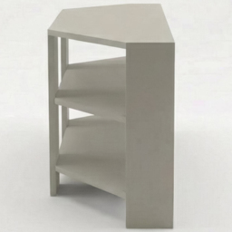 FWStyle Promo 2 Shelf Sage Green Corner TV Unit - Size: 45 x 110 x 36cm - Wilko - thumbnail 4