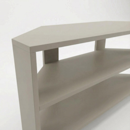 FWStyle Promo 2 Shelf Sage Green Corner TV Unit - Size: 45 x 110 x 36cm - Wilko - thumbnail 5
