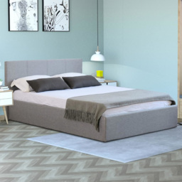 Home Treats Double Grey Ottoman Bed - Wilko - thumbnail 1