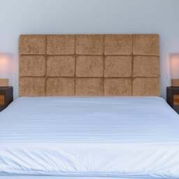 Bedmaster Pearl Small Double Mink Chenille Squared Headboard - Cream - Wilko - thumbnail 1