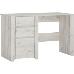 Florence Angel 3 Drawer Desk White - Size: 60 x 118 x 76cm - Furniture to Go - Wilko - thumbnail 3