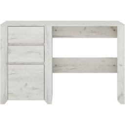 Florence Angel 3 Drawer Desk White - Size: 60 x 118 x 76cm - Furniture to Go - Wilko - thumbnail 4