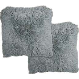 Serene Teddy Grey Cushion Cover 43 x 43cm - Wilko - thumbnail 1