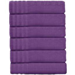 Velosso Hampi Cotton Purple Hand Towel Set of 2 - Wilko - thumbnail 1