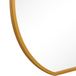 MirrorOutlet The Circulus Gold Flat Bottom Circular Outdoor Garden Wall Mirror 126 x 120cm - Size: 120 x 126 x 3cm - Wilko - thumbnail 7
