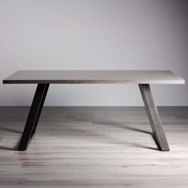 Bentley Designs Hirst 6 Seater Grey Painted Dining Table - Wilko - image 1