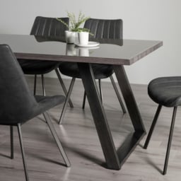 Bentley Designs Hirst 6 Seater Grey Painted Dining Table - Wilko - thumbnail 7