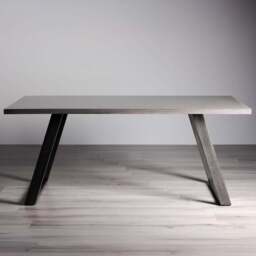 Bentley Designs Hirst 6 Seater Grey Painted Dining Table - Wilko - thumbnail 1