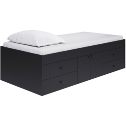 Kudl Single Black Captains Cabin Bed - Wilko - thumbnail 4