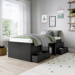 Kudl Single Black Captains Cabin Bed - Wilko - thumbnail 5