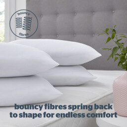Silentnight White Bounceback Pillows 4 Pack - Wilko - thumbnail 3