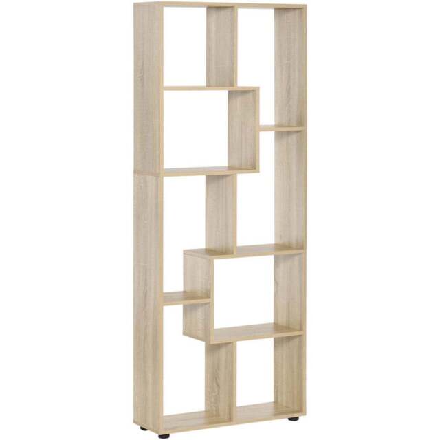 Portland Beige 8-Section Shelving Unit - Size: 70 x 24 x 178cm - Wilko - image 1