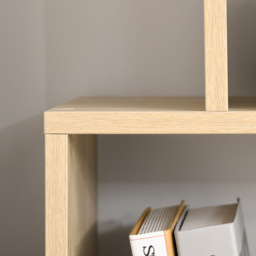 Portland Beige 8-Section Shelving Unit - Size: 70 x 24 x 178cm - Wilko - thumbnail 6