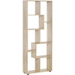 Portland Beige 8-Section Shelving Unit - Size: 70 x 24 x 178cm - Wilko