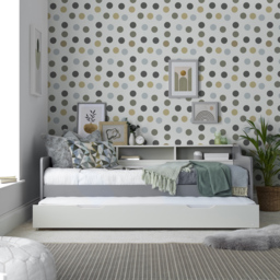 Tyler Single Grey and White Guest Bed - Bedmaster - Wilko - thumbnail 4