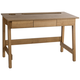 Teknik Office Ithaca Desk Riviera Oak Effect - Size: 119 x 76 x 60cm - Brown - Wilko - thumbnail 3