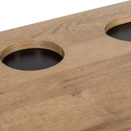 Teknik Office Ithaca Desk Riviera Oak Effect - Size: 119 x 76 x 60cm - Brown - Wilko - thumbnail 6