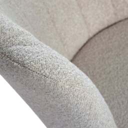 Mini Flora Beige Boucle Accent Chair - Size: Single - Cream - Home Garden Direct - Wilko - thumbnail 7
