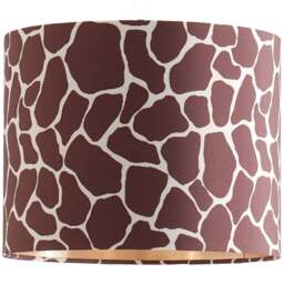 ValueLights Oasis Giraffe Small Shade with Gold Inner - Size: 20 x 25 x 25cm - Multi - Wilko