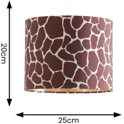 ValueLights Oasis Giraffe Small Shade with Gold Inner - Size: 20 x 25 x 25cm - Multi - Wilko - thumbnail 5